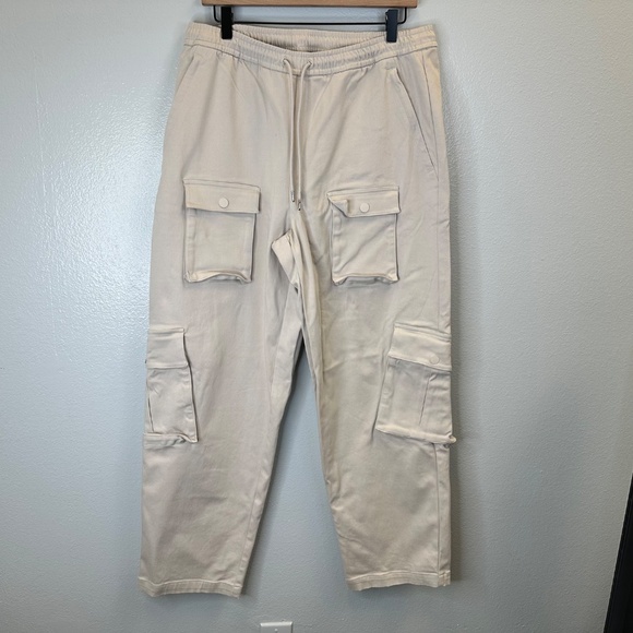 Alo Mens Northstar Cargo Pant in the color Bone size Large - Picture 3 of 10